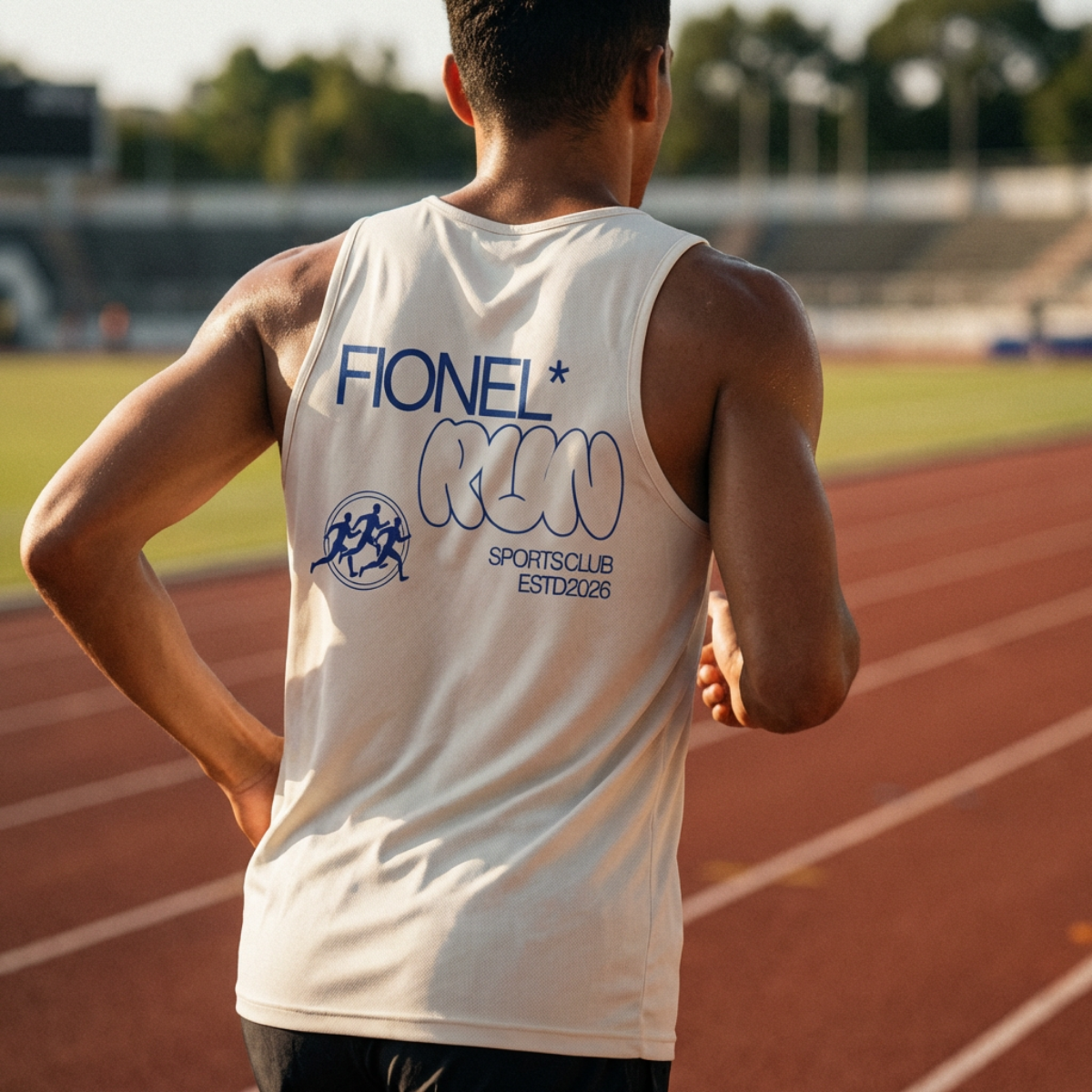 Fionel Run Sleeveless Oversized Tee