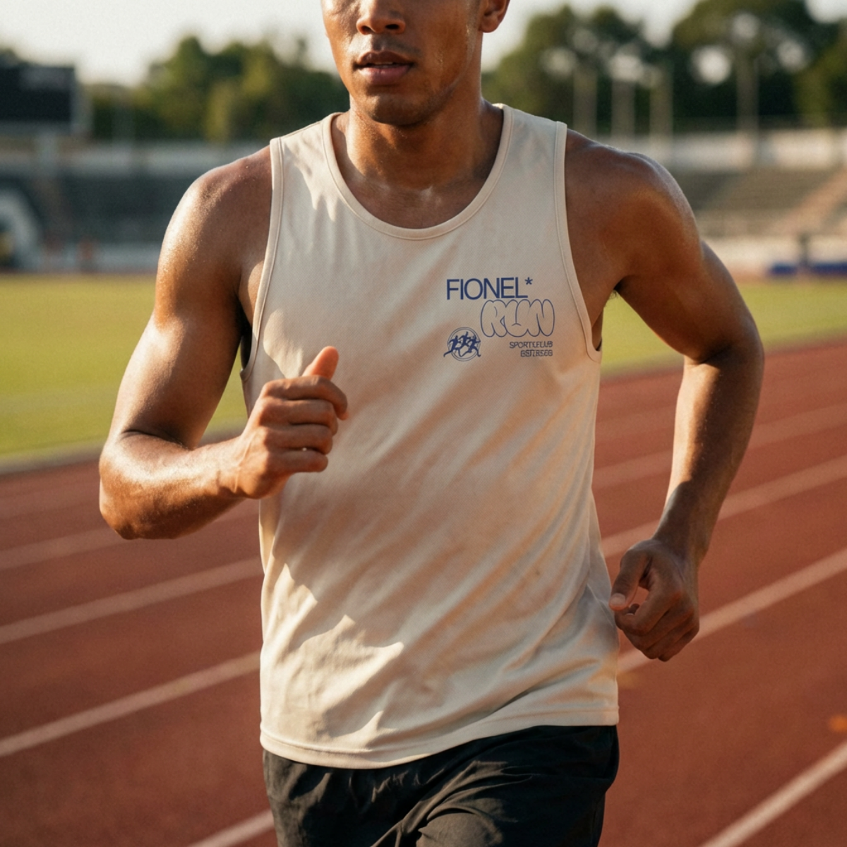 Fionel Run Sleeveless Oversized Tee